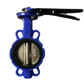 Handle Type Vertical Plate Ductile Iron Soft Seal Butterfly Valve